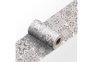 Dostear Cenefa Adhesiva Cocina Para Pared Vinilos Baño Decoración de Pared YX154 30cm X 240cm