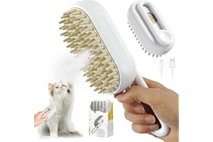 TOGETDREAM Spazzola A Vapore 3 in 1 Per Gatti E Cani - Autopulente Con Vaporizzatore Per Peli Lunghi/Corti (A)
