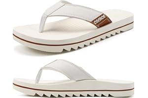 COFACE Sandalen Herren Zehentrenner Beach Flip Flops Arch Support Bequeme Strand Surfen Flipflop Sommer Sandalen für Herren