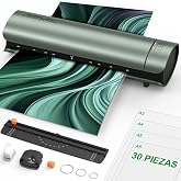 Qfun A3 Laminator with 30 Laminating Pouches for A3 A4 A5 A6, 9 in 1 Fast Heating Laminator, Cold and Hot Laminating Machine