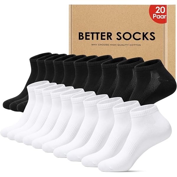 6 Paires Chaussettes Sport TANSTC - Coton Respirant Unisexe Tailles 35-50, Confort Anti-ampoules