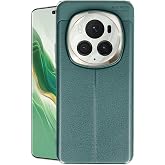 Coverzone Honor Magic 6 Pro Uyumlu Kılıf - Deri G&ouml;r&uuml;n&uuml;ml&uuml; Niss Silikon TPU Serisi ile Birebir Uyumlu - Yeşil