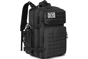 FREEAMG Military Tactical Backpack for Men & Women, Large Capacity Army Assault Molle Rucksack (35L/42L/45L), Hunting Rucksack, 3 Day Bug Out Bag, Assault Pack for Outdoor Sports/Camping/Hiking