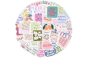 REEKNOKOL 100 Pcs Aesthetic Stickers, Vinyl Waterproof Pink Stickers Cute Decals for Laptop Water Bottle Luggage Phone DIY Crafts