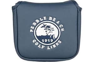 HISTAR Pebble Beach Chiusura Magnetica Golf Square Mallet a forma di Mallet Copertura per putter Scotty Cameron