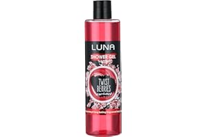 Luna Shower gel twist berry Skin Caring & Scented , Mouisturizing with Shea butter effect 500 ml