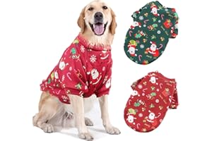 SUPJADE Weihnachtspullover Hunde 2Stück Größe Hundepullover mit Katze Weihnachten Kleidung für den Winter warm für Weihnachten Haustierkostüme