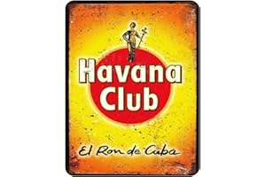 COOLE Vintage Retro Man Cave Bar Pub Cobertizo Regalo Novedad Metal Metal Metal Decoración de Pared Letrero - Havana Club El Ron De Cuba Ron
