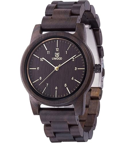 YCYR Orologio da Uomo in Legno di bambù Vichingo, Runa Mitologia Norrena Doppio Colore Abbinato Orologi al Quarzo Fatti a Mano Vintage Gioielli Regalo con Cinturino Regolabile,Helm of awe