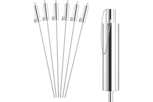 ‎XMTECH XMTECH 6er Set Gartenfackeln für Draußen aus Edelstahl 115 cm Öl 330 ml Ölfackeln Fackeln Öllampe,Outdoor Fackeln, Rostfrei für Balkon & Terrasse