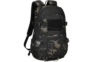 HUNTVP Plecak taktyczny 25L 1000D nylonowy plecak męski sportowy MOLLE Plecaki szturmowe dla mężczyzn, piesze wycieczki, podróże, piesze wycieczki na świeżym powietrzu, kemping