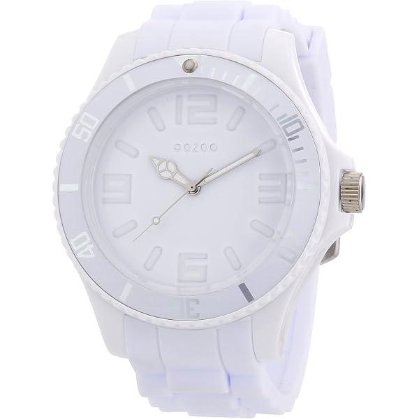 Oozoo Orologio Da Polso Da Uomo Timepieces Analogico In Silicone Rosa