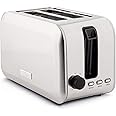 Haden Stoke Toaster 2 Slice - Brushed Stainless Steel Toaster - Adjustable Browning Control - Cancel/Defrost/Reheat Functions - Removable Crumb Tray - 750W