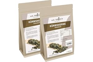 ‎MR. BROWN 2 kg Kürbiskerne ShineSkin, natur, schalenlos, zum Backen, Kochen und Garnieren