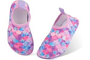 MASOCIO Chaussures Aquatiques Enfants Antidérapantes Chaussures d'eau Séchage Rapide pour Plage et Piscine