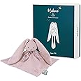 Kaloo - Lapinoo - Pink Bunny Comforter - Baby Plush - Square: 30 x 30 cm - Bi-Material Ultra-Soft Viscose and Corduroy - Gift Box - 0 Months +, K218002