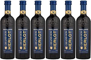 Grand Sud - Merlot, Runder, fruchtiger Rotwein aus Südfrankreich (6 x 0,25 L)