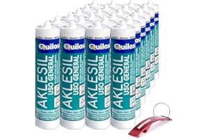 Silicona Quilosa Blanca 24 Unidades (280ml) + Llavero Regalo Bricolemar Gratis!