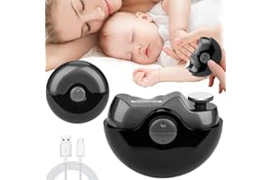 KOLGEIKJ Electric Nail Clipper, 2 in 1 Electric Polishing Automatic Nail Clippers, Automatic Nail Clippers Electric Nail Trimmer with 2 Adjustable Speeds, Electric Nail Clippers for Seniors, Kids, Adults