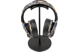 FUNLY MEE Headphone Stand Holder, Headset Stand,Earphone Stand with Aluminum Supporting Bar and Base for All Headphone Sizes