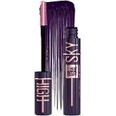 Maybelline New York Lash Sensational Plum Twilight, g&ouml;z alıcı bir g&ouml;z makyajı i&ccedil;in koyu mor maskara, aşırı uzunluk ve tam hac