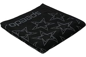 Speedo Boom Allover Towel Serviette Mixte Adult, Noir, Taille Unique