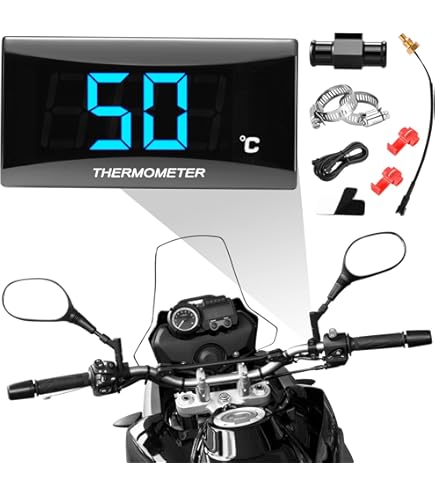 Voltmetre 12v JZK Voltmètre 12V 12 Volts Tmètre LED De Moto Auto Bateau DC 12 V étanche Avec Affichage LED Blanc, Moniteur Tension De Moto, Affichage Tension De Moto, Jauge Voltmètre Voiture - 2