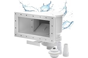 Hafix GmbH Breitmaul-Skimmer Poolskimmer Set Einbauskimmer Einlaufdüse Wandskimmer Set