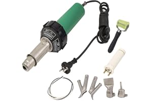 SEABABYHOUSE Professionnel 1600W Vitesse Buse air Chaud Soudure Souder Soudage Pistolet Plastique soudure (Pistolet de soudeur vert)