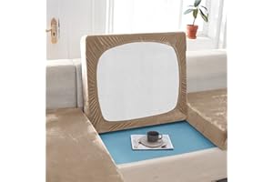 VEAI Coprisedile per Divano 3/4/2/1 Posti con Penisola Copri Divano Elastico Federa per Cuscino per Divano del Sedile Velluto Copridivano Protezione del Cuscino Sedile ( Color : #24 , Size : 1 seat (50-63c