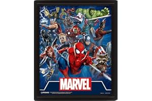 MARVEL COMICS Funko Marvel Cadre 3D-Cinematic Icons Watch, Multicolor, 28, 7 x 23, 5 x 4, 5 cm