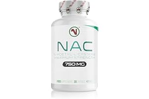 NUTRIODOL NAC Supplement 750mg | Vegan Capsules | N-Acetyl-Cysteine Amino Acid - High Bioavailability - Providing Non Toxic Stable Form of L-Cysteine - EU Made to ISO and GMP Standards (30)