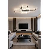 Tetrys Siyah Renk Modern Tasarım Beyaz Ledli Cafe - Mutfak - Salon Led Avize