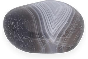 Lebensquelle Plus außergewöhnliche Trommelsteine | Edelstein-Trommelstein + Edelsteinkarte | Größe M: 2-3 cm | Handschmeichler Heilstein Taschenstein