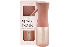 Kitsch Spray Bottle for Hair 150ml - Fine Mist Water Mister & Water Spray Bottle – Recycled Hair Spray Bottle – Spray Bottles