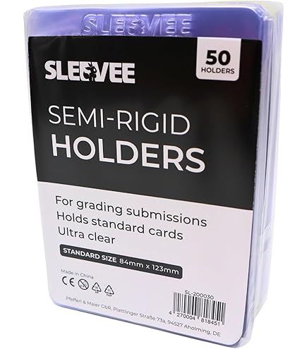 Near Me BCW Semi-Rigid Card Holders #1  2000 Pack For Grading Submission  (PSA/BGS/SGC), Sports & Pokmon Cards Psa Semi Rigid Card Holder