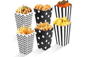 Siumir Cajas de Palomitas 24 pcs Cajas para Dulces, para Fiestas de Cumpleaños, Bodas, Noche de Película, Picnic o Barbacoa