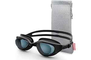 ZIONOR G7 Gafas de Natación Correctoras con Miopía Óptica y Visión Nocturna, Sin Fugas, Protección UV 100% para Hombres y Mujeres, Natadores Adultos (Dioptría de 2,0 a 7,0)