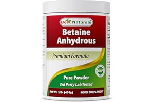 Best Naturals Betaina anidra trimetilglicina (TMG) polvere pura 0,5 kg (0,5 kg (confezione da 1)