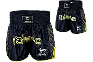 ISLERO FITNESS Short de combat Islero Muay Thai, MMA Kick Boxing, Grappling, Arts Martiaux, UFC Cage Combat Shorts Vêtements Homme