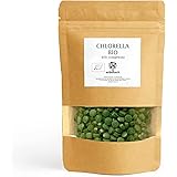 ERBOTECH, 400 Compresse di Chlorella BIO, Capsule di Alga Chlorella Pura in Confezione da 100g, Ricche di Ferro, Omega 3 e Vi