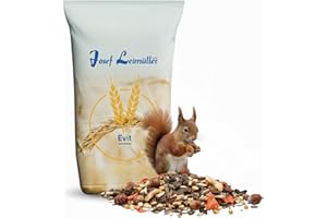 Leimüller Edel Eichhörnchenfutter 5 kg - Reich an Nüssen, Mehlwürmer & Früchten - 100% Artgerecht und Natürlich - Ganzjahres Futter für Eichhörnchen & Streifenhörnchen aus Österreich