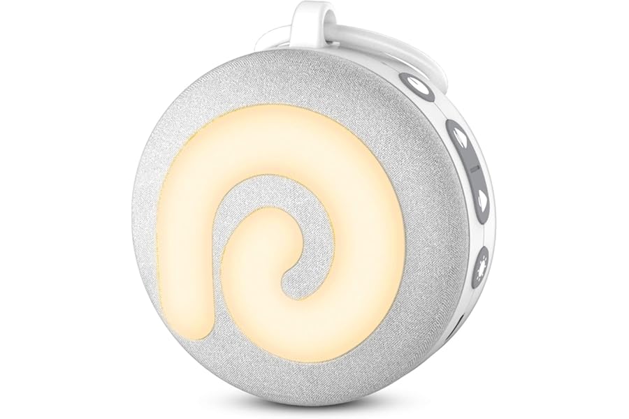 Dreamegg White Noise Machine, D11 Portable Sound Machine with Night Light for Baby Kids Adults, 21 Soothing Sounds Therapy for Sleeping Nursery Travel, USB Rechargeable Continuous or Timer Baby Gift