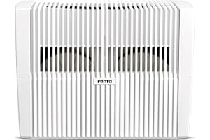 Venta LW45 Classic Original luftfuktare, mycket tyst, 20 dB (A), energieffektiv 2 watt, hygienisk kall avdunstning utan filte