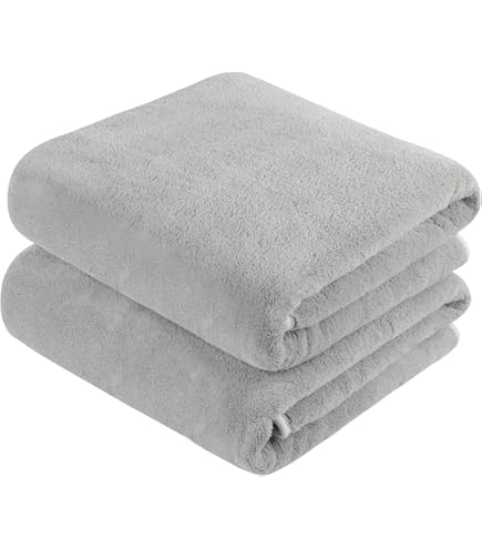 Serviettes Microfibre KinHwa - Lot De 10 - Ultra Absorbantes & Douces - 30x50 Cm - Idéales Sport, Voyage & Salle De Bain - Gris Foncé