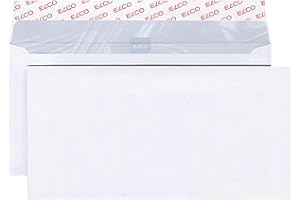 Elco 60281 Boite de 500 enveloppes sans fenêtre Format DL Blanc