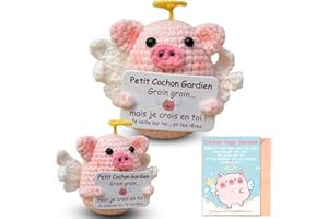 Sparkle x Lab Cochon Positif en français, Peluche Cochon Personnalisée, Patate Français Positive, Cadeau Original & Inspirant, Cadeau Anniversaire pour Homme Femme Enfant Couple Collegue