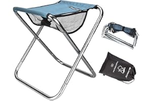 Folding Stool, TLarder Folding Camping Stool Lightweight Collapsible Stool Portable Compact Travel Stool Folding Chair for Fishing, Camping, Picnic, Traveling, Hiking, Hunting (XL: 11.8*14.1*15.7inch)