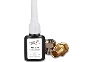 Microtec® Fixdicht Dichtmittel TEC-500 | 10g | Gewindedichtung und Schraubensicherung | Der Hanfersatz aus der Flasche | extra hohe Hitzebeständigkeit | sicheres Gewindedichtmittel | DVGW