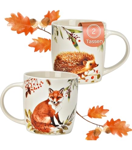 Tasse à Café Porcelaine Puckator Avec Soucoupe/couvercle - Motif Abeilles Meadows - Design UK